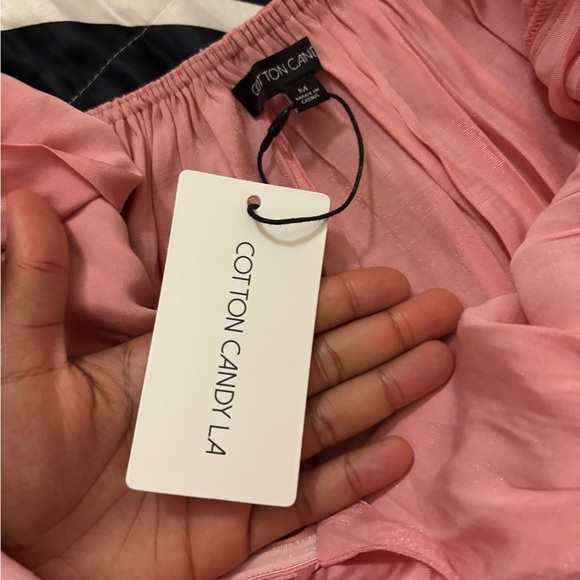 Pepper Open Back Ruffle Babydoll Mini Dress NWT Size Medium - Picture 5 of 11